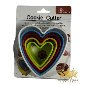 #CS0103 - 5 Pcs Heart Cookie Cutters Set