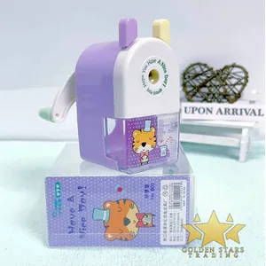 #ST5196 - Cute Hand Cranked Pencil Sharpener - Purple