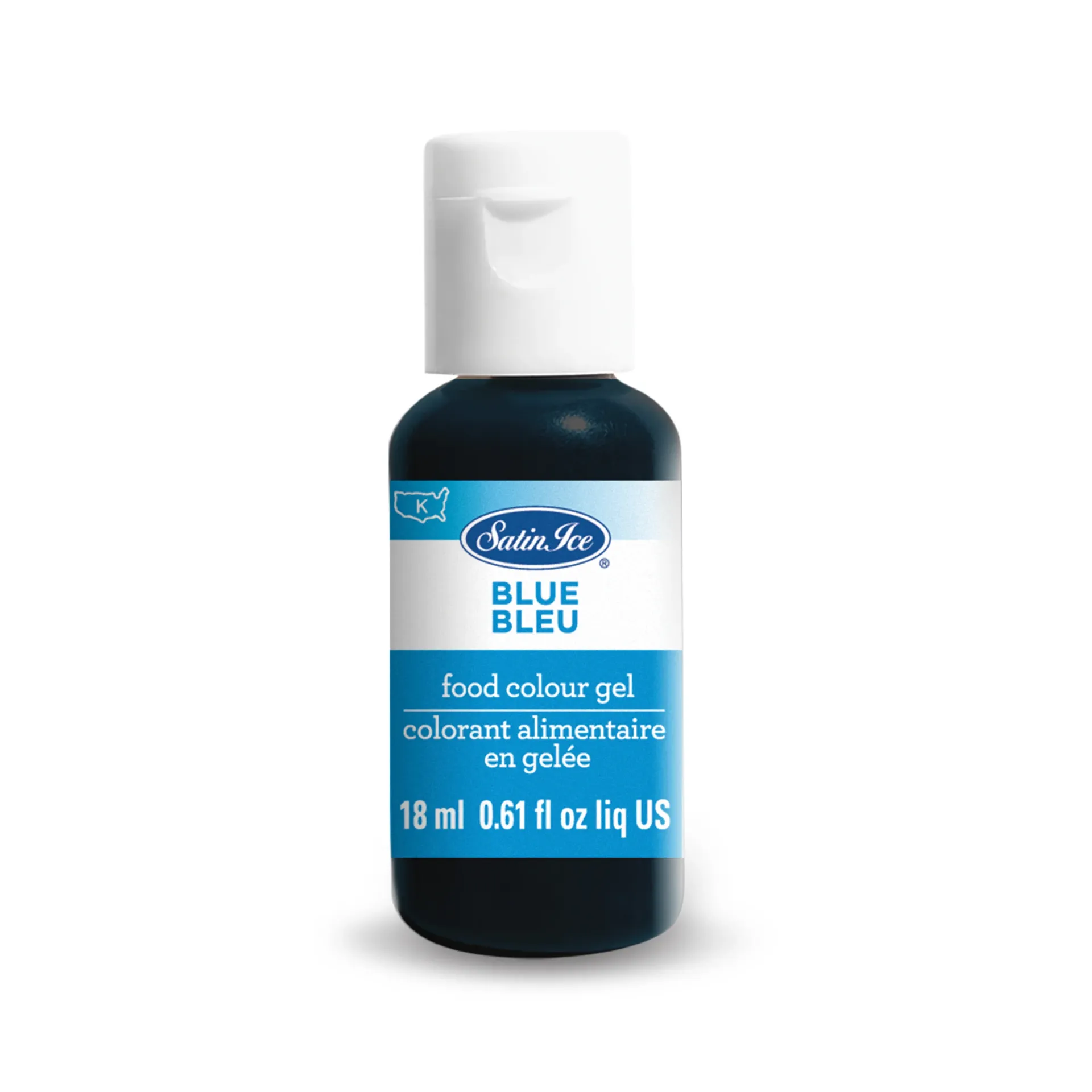 [FCG0766] Satin Ice, Food Colour Gel 0.61 Oz (18ml) - Blue