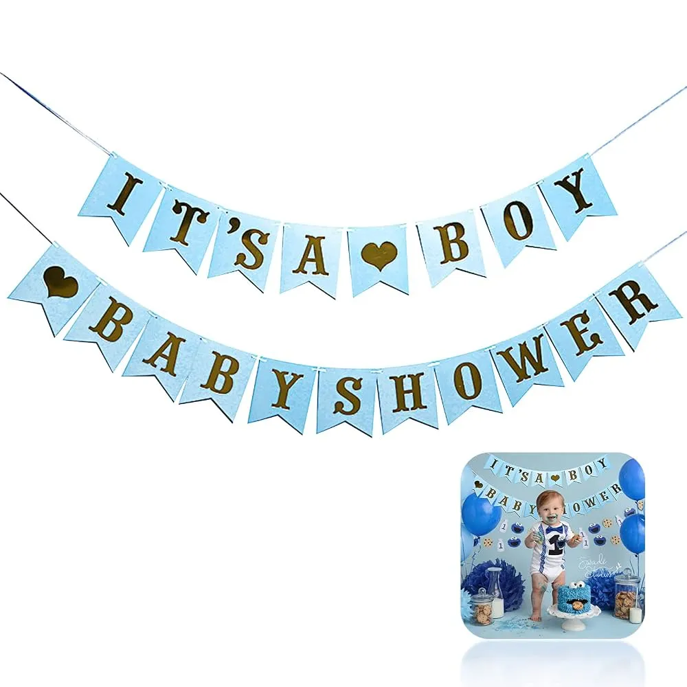 #PS7192 - It's A Boy Baby Shower Party Banner
