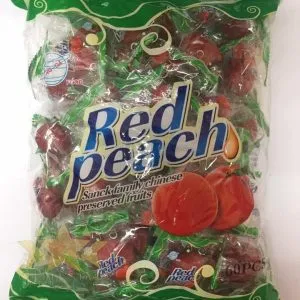 #SN9077 - Snack Family Preserved Fruits - Red Peach (Sweet) 60ct
