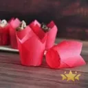 #PK8367 - Tulip Cupcake Liners - Red (200ct)