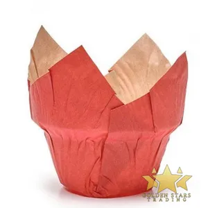 #PK0467 - Tulip Baking Cups - Red (100ct)