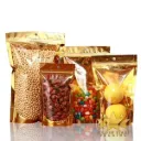 #PK4982 - Gold Mylar Pouch Bags - 12cm x 20cm