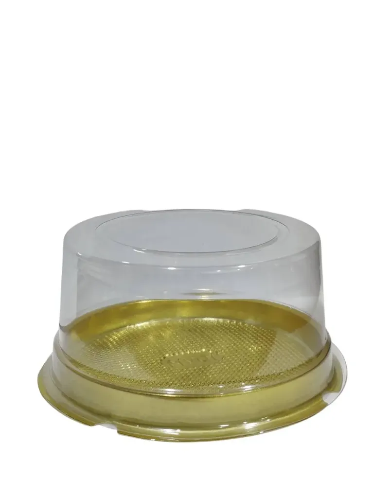 #PK2069 - Mini Clear Container with Gold Base