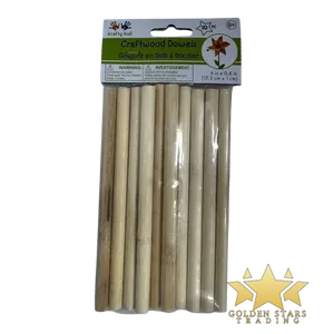 #ST5862 - Craftwood Dowels 6" x 0.4" (10ct)