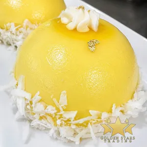 #CH4933 - Coconut Mango Mousse Dome Cake