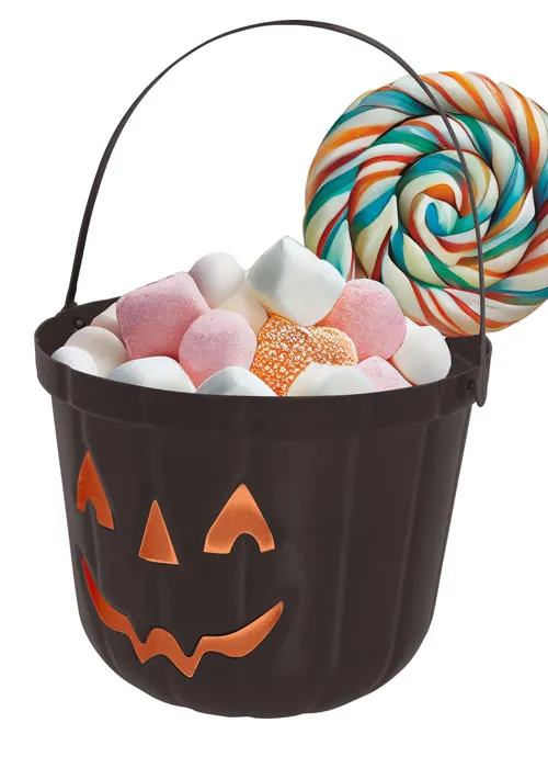 #PS4659 - Halloween Pumpkin Bucket - Black