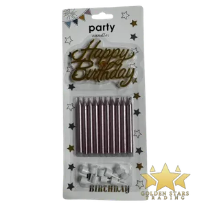#PS2098 - Happy Birthday Candle Set - Pink