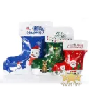 #PK9749 - Christmas Stocking Pouch Bag - Small/Red (10ct)