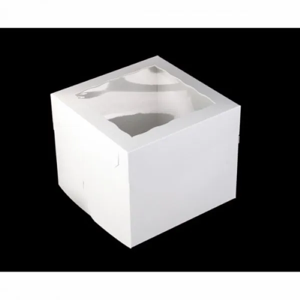 #PK3597B - 12"X12"X10" Tall Cake Box with Window