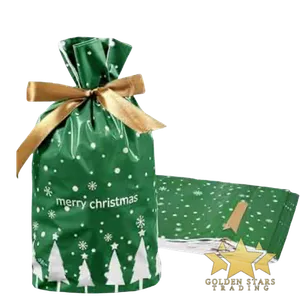 #PS9916 - Christmas Treat Bags - Green/Merry Christmas (10ct)
