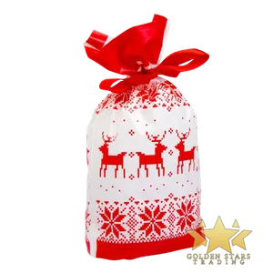 #PS9058 - Christmas Treat Bags - Red/Reindeer (10ct)