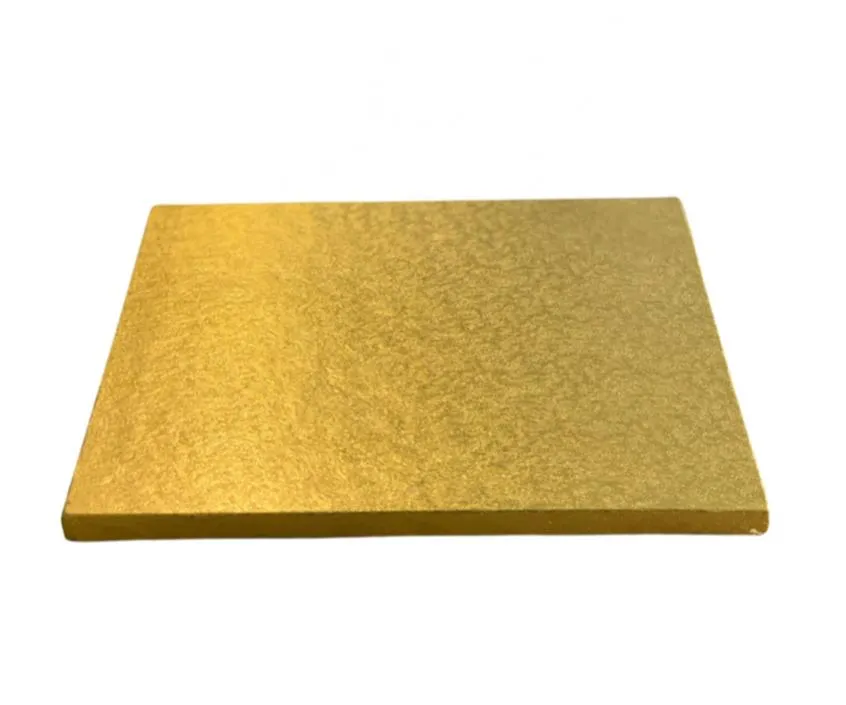#PK6233 - 18" Square Gold Cake Drum 12mm