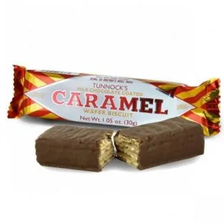 Tunnock's Milk Chocolate Caramel Wafer 30g
