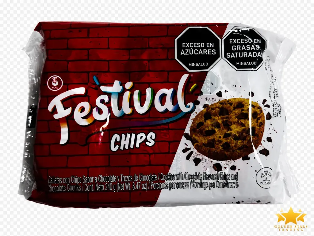 #BW4198 - Noel Festival Chips Cookies 6 x 40g