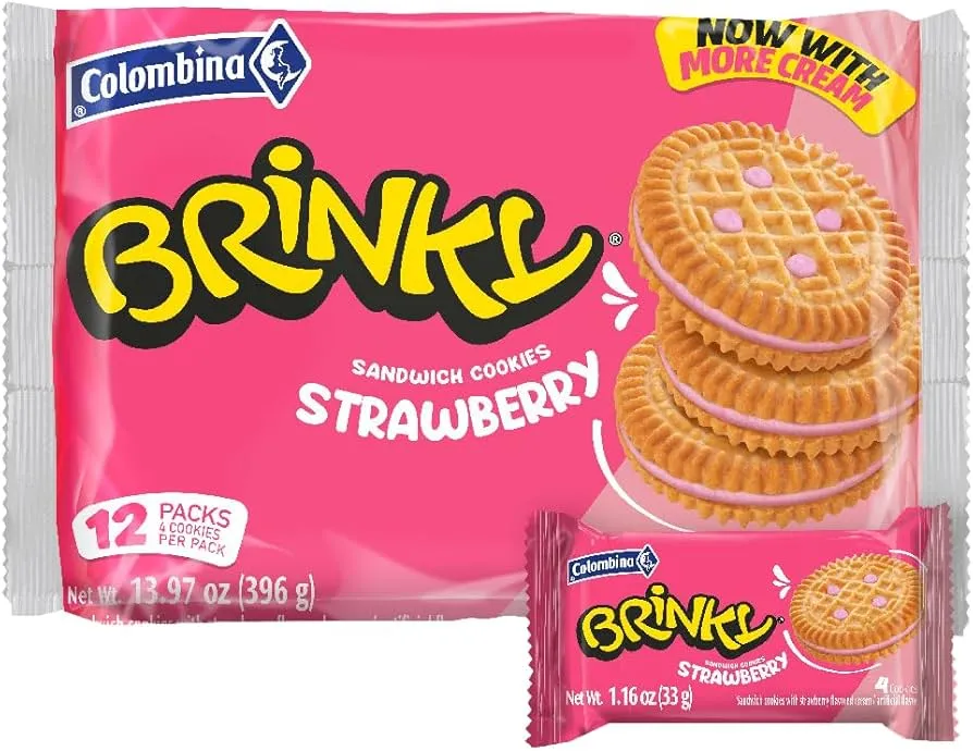Colombina, Brinky - Strawberry Biscuits 25gx12ct