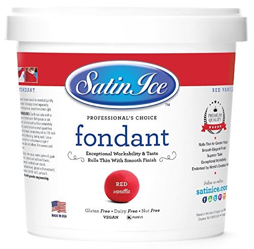 #CS0183 - Satin Ice, Fondant 32 Oz (2 Lb) - Red