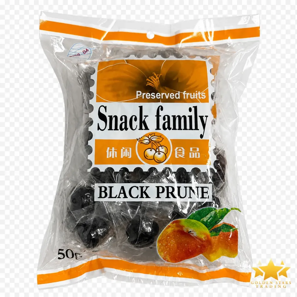 #SN9536 - Snack Family Preserved Fruits - Black Prune (Sweet) 50ct