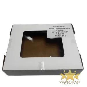 #PK6232B - Small Donut Box - 10"x8"x2.25"