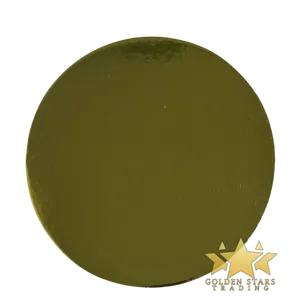 #PK8231C - 5.75" Round Gold Straight Edge Cake Board 2mm