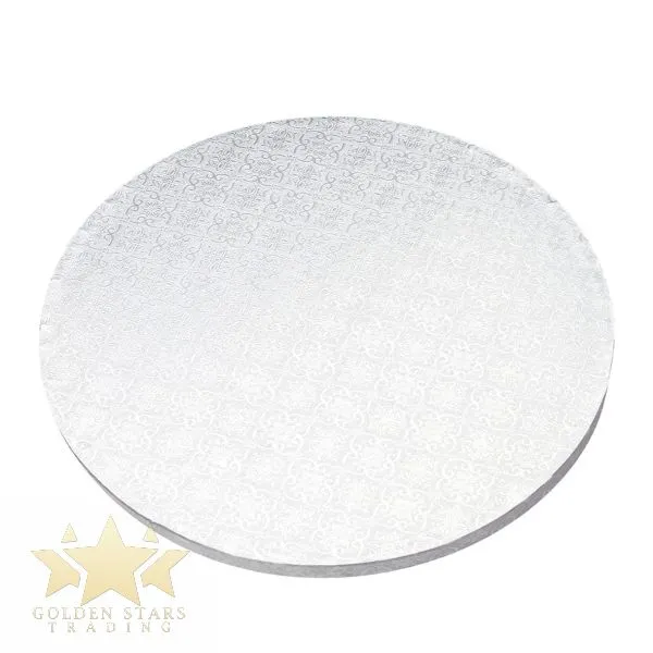 #PK2256C - 10" Round Silver Cake Drum 12mm