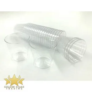 #PK6820 - 1oz Clear Plastic Shot Glasses (30ct)