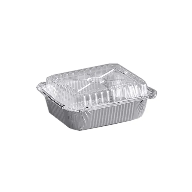 #PK9886F - (10pk) 1LB Foil Container with Lid