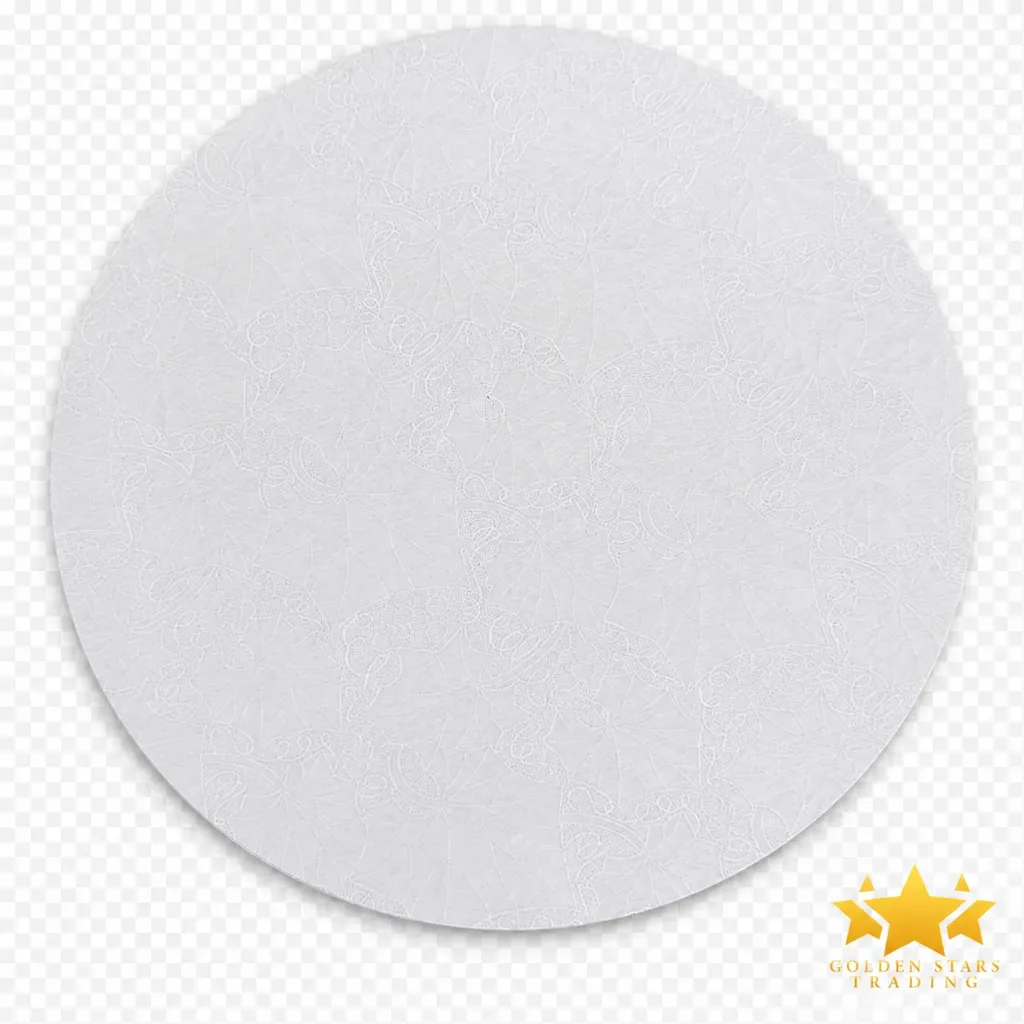 #PK4888C - 10" Round White Cake Drum 12mm