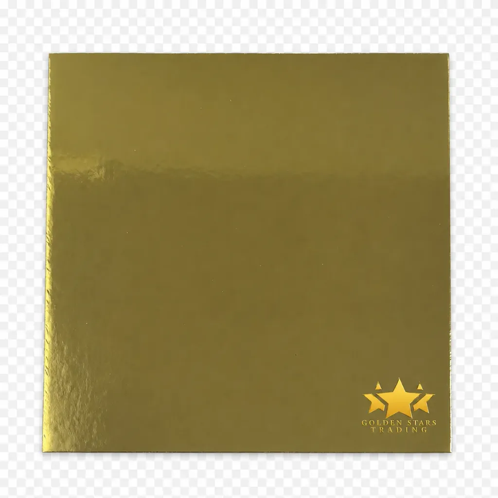 #PK0852C - 10" Square Gold Cake Board 2mm