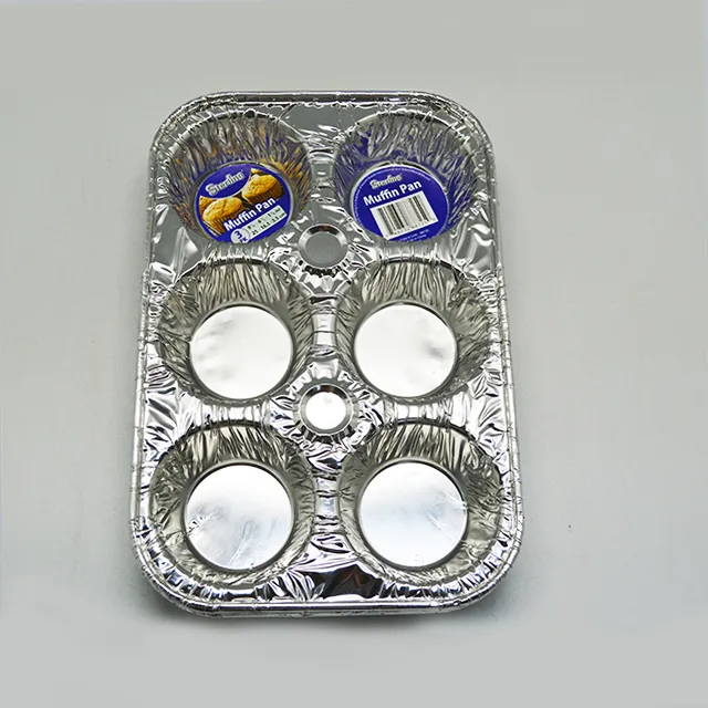 #PK5600F - 6 Cavity Foil Cupcake Pan