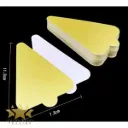 #PK2584 - Gold Cake Pastry Board – Slice 12cm x 7.5cm