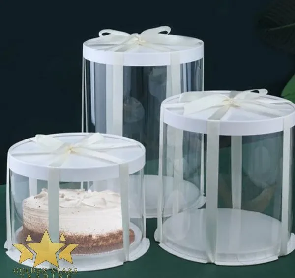 #PK0321P - 8" Clear Round Box
