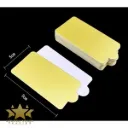 #PK7641 - Gold Pastry Cake Board – Rectangle 9cm x 5cm