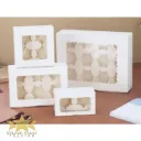 PK2615F - (10pk) White Cupcake Box with Insert - 12 Cupcake