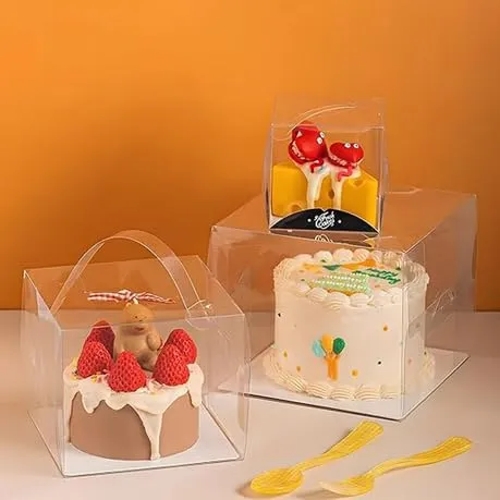 #PK0769 - (Medium) 10pk Clear Box with Board