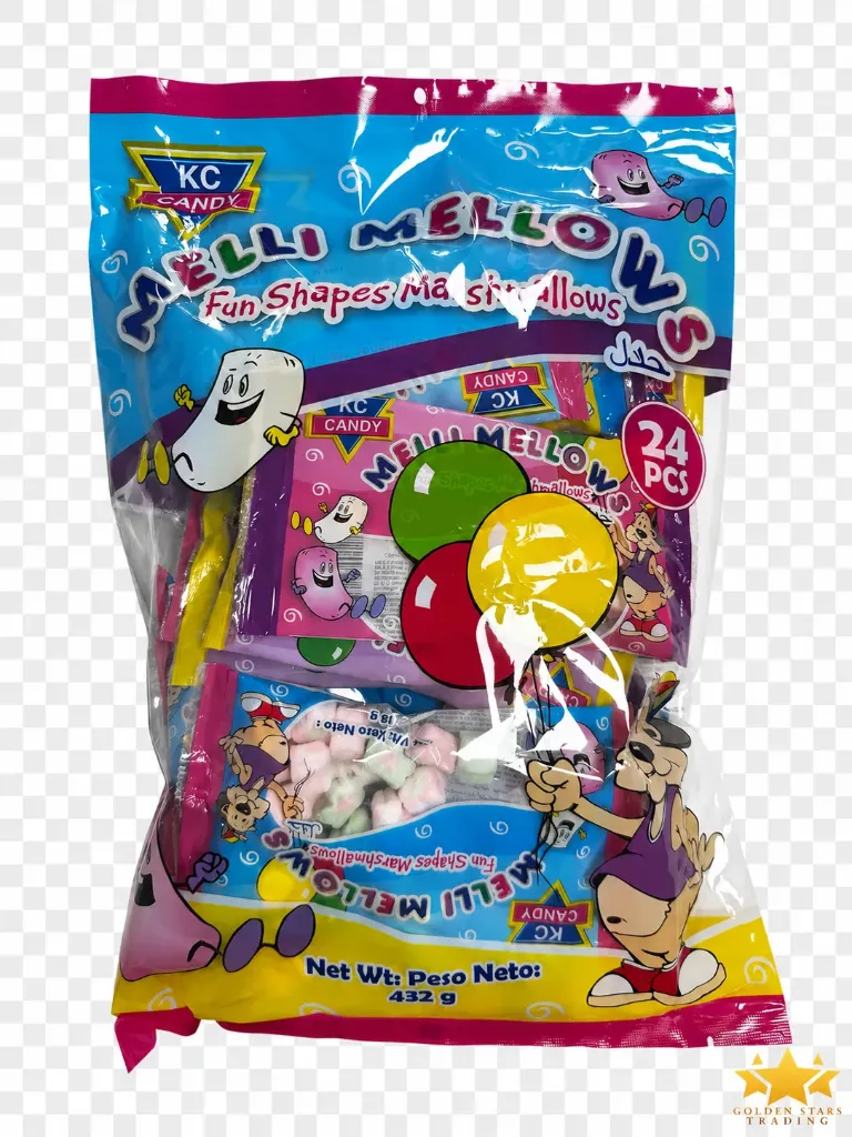 #CN6135 - KC Melli Mellows Fun Shapes Marshmallows 24ct