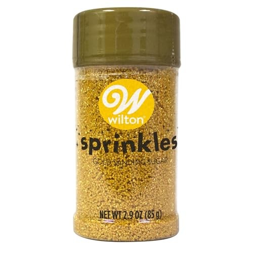#CS0340 - Wilton Gold Sanding Sugar Sprinkles 2.9 Oz (85g)