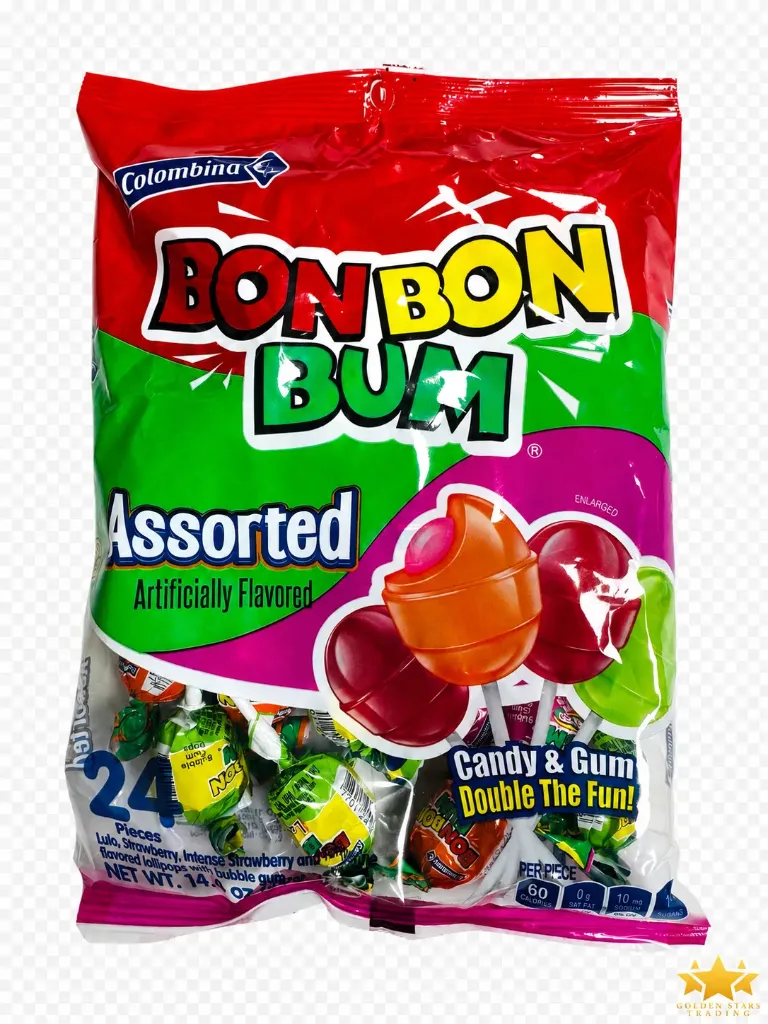 #CN0794 - Colombina Bon Bon Bum Assorted 24ct