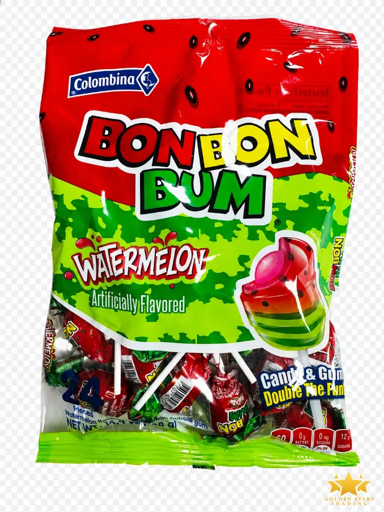 #CN1623 - Colombina Bon Bon Bum Watermelon 24 ct