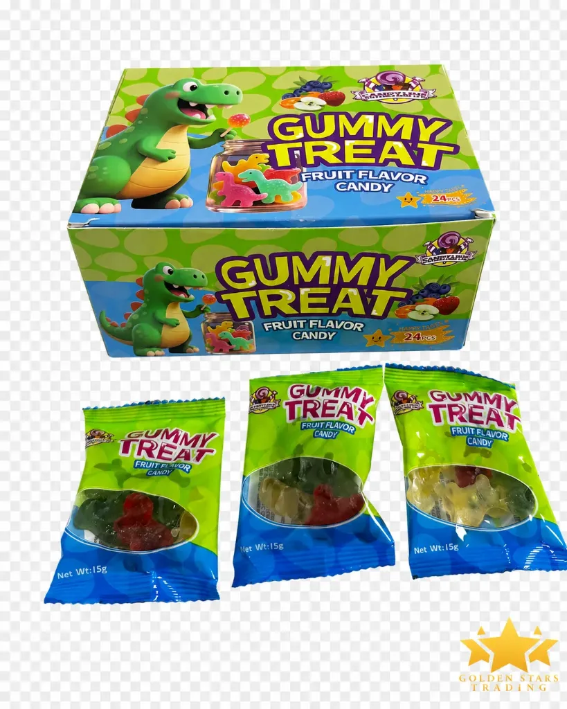 #CN2080 - Dinosaur Gummy Treat Fruit Flavor Candy 24ct