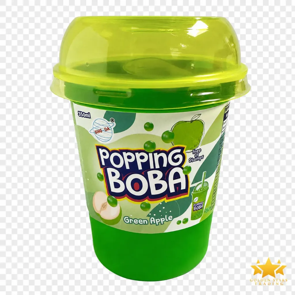 #DR0434 - Popping Boba Drink 350ml - Green Apple
