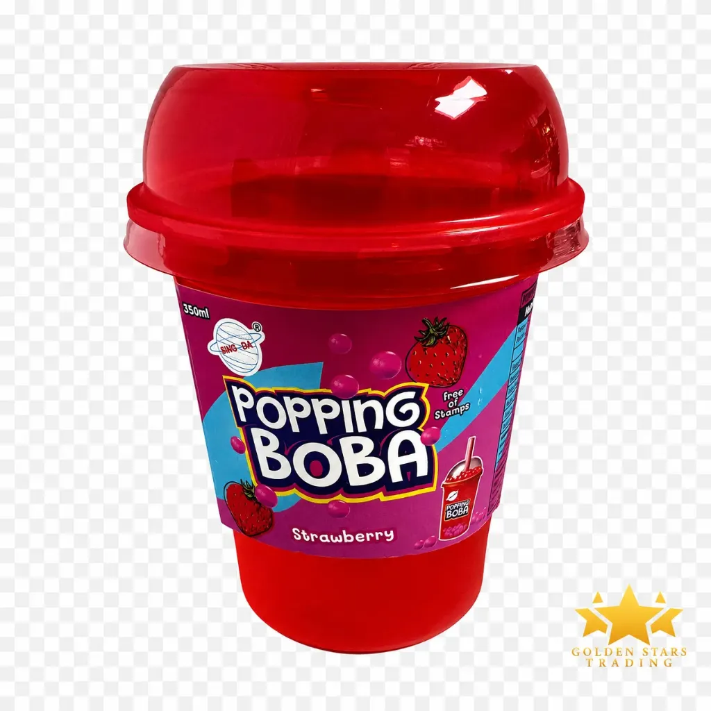 #DR0403 - Popping Boba Drink 350ml - Strawberry