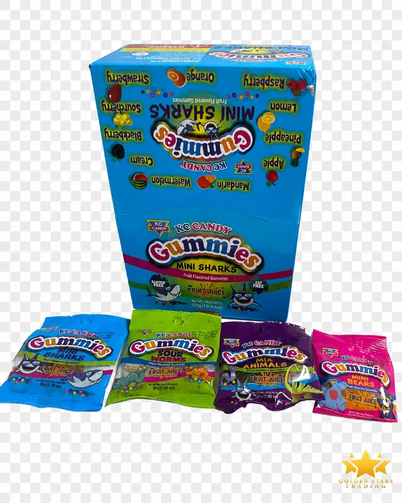 #CN7508 - KC Candy Gummies - Mini Sharks (24ct)