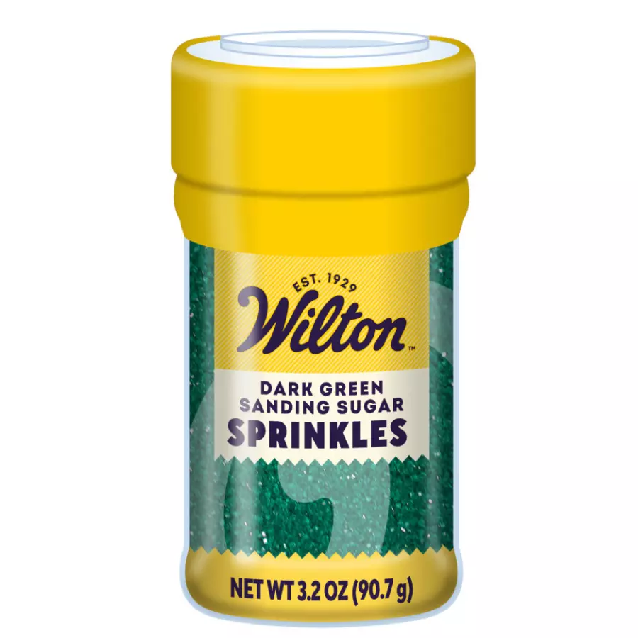 #CS7641 - Wilton Dark Green Sanding Sugar Sprinkles 3.25 Oz (92g)