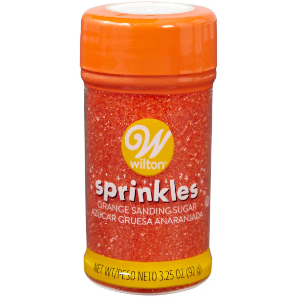 #CS7597 - Wilton Orange Sanding Sugar Sprinkles 3.25 Oz (92g)