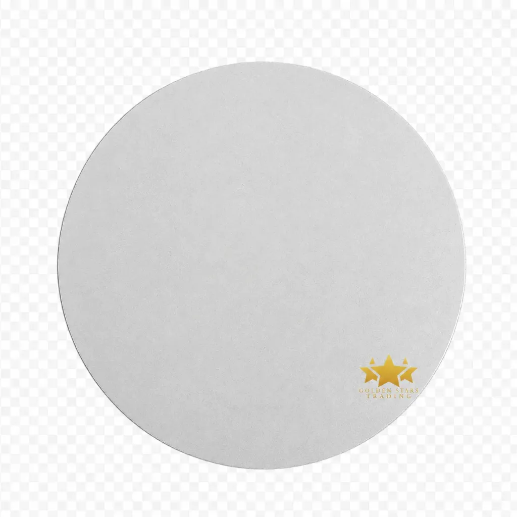 #PK9941C - 5.75" Round White Straight Edge Cake Board
