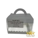 #PK5933Q - 6" Clear Box with Handle