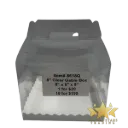 #PK8618Q - 8" Clear Gable Cake Box