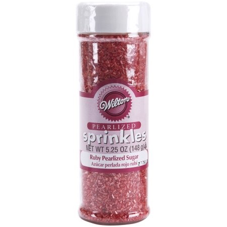 #CS0469 - Wilton Ruby Pearlized Sugar Sprinkles 5.25 Oz (148g)